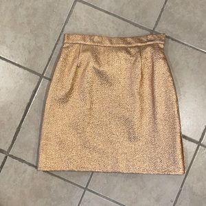 rose gold carven mini skirt size 38 with tags